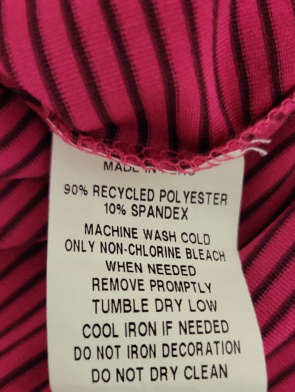 Greyson Men's Fushia & Navy Arcadia Stripe Polo XL Golf Business Summer Tennis - Picture 6 of 6